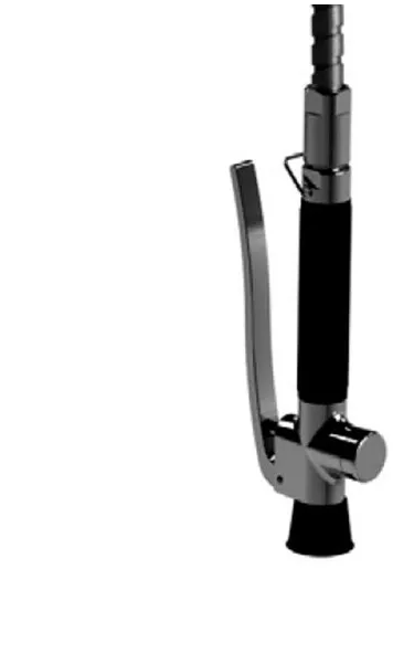 Kriss käsisuihku Euroclean-suursiirtokeittiöhanaan yksinkertainen 1/2rg